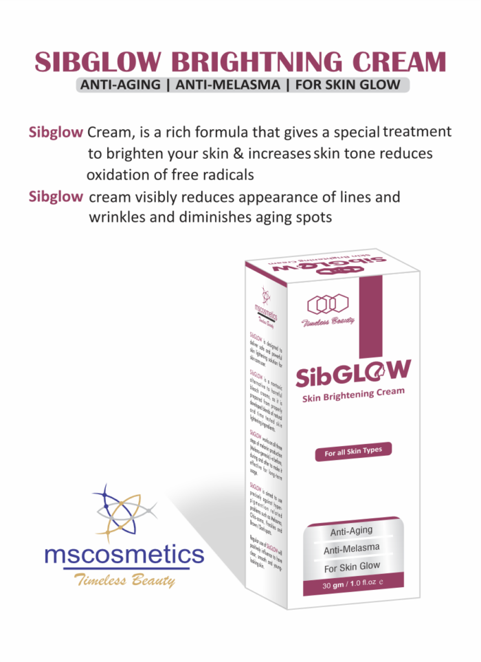 Sib Glow brightening cream 30g mini details